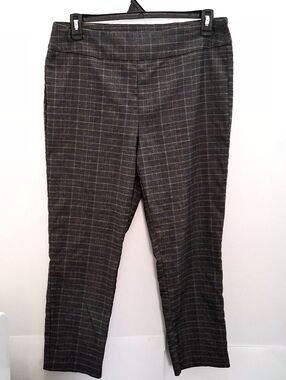 TRIBAL Gray Plaid Ankle Pants Size 16